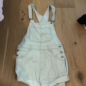 We the free light wash overalls